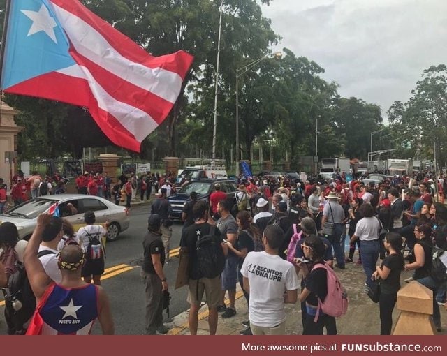 National strike today in Puerto Rico due to its severely corrupted government