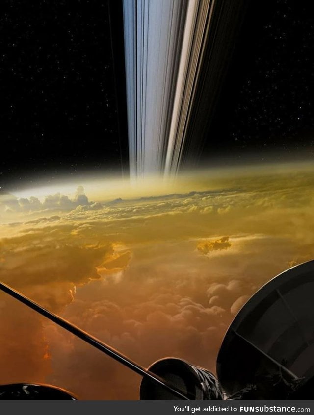 The Cassini spacecraft, delivering the closest images of Saturn in history