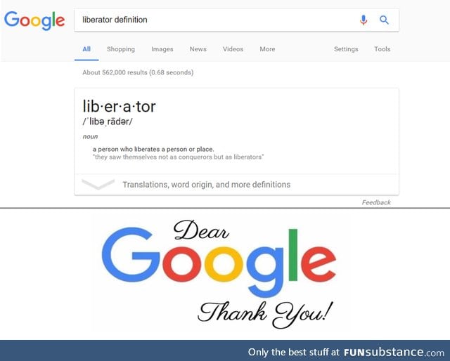 Thanks, Google!
