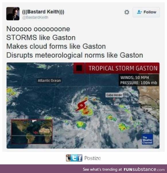 Storms like Gaston