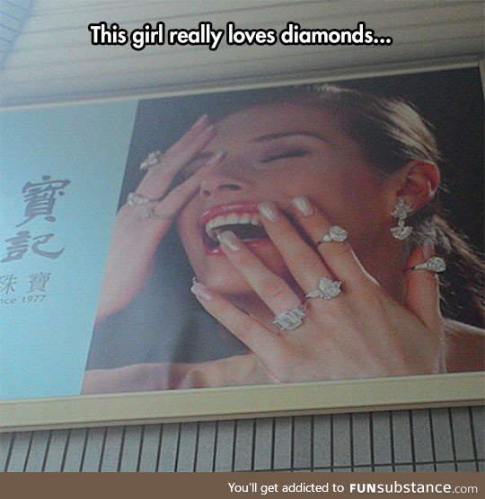 I freaking love diamonds