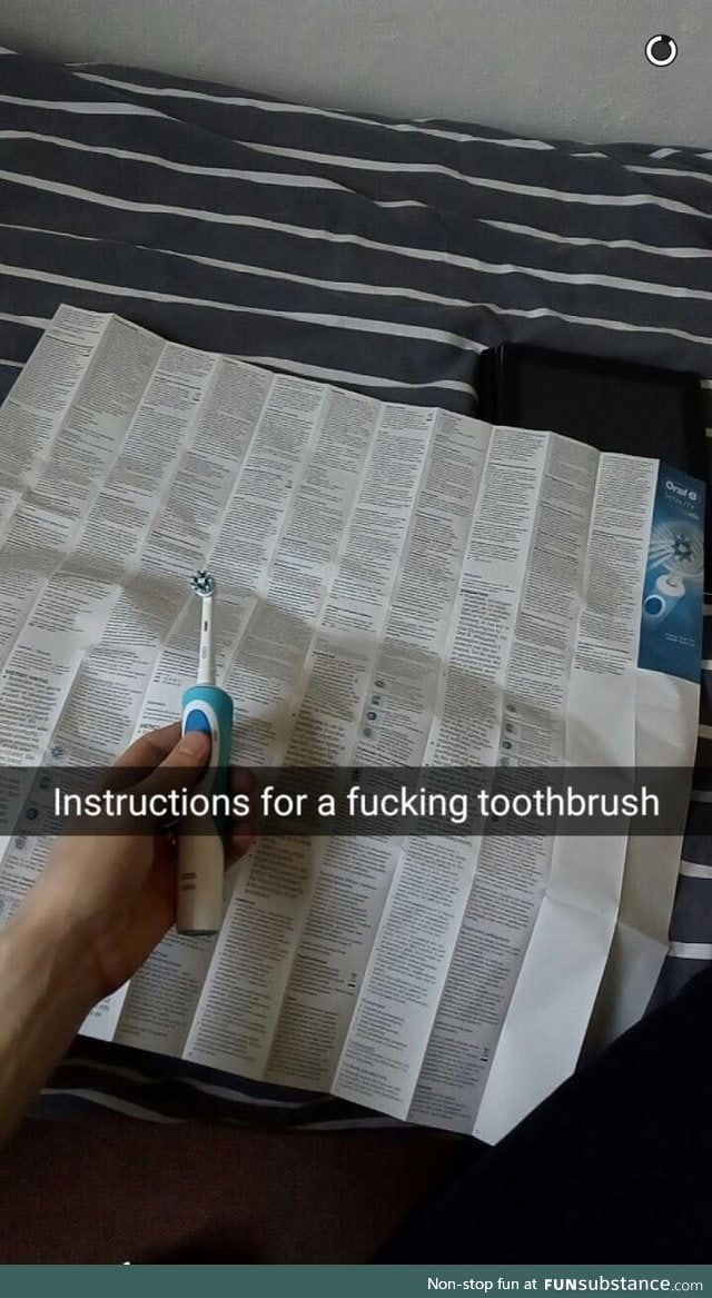 Never thought that it would be yhat hard to use a toothbrush