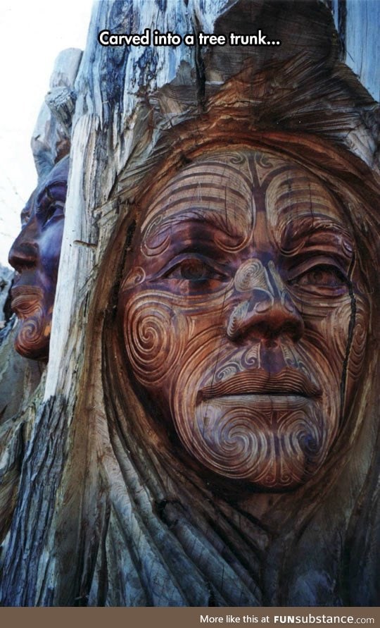 Awesome maori carving