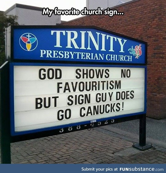 Favorite church sign