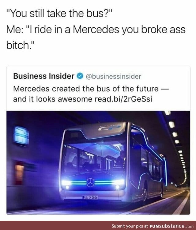 Now you can ride a Mercedes