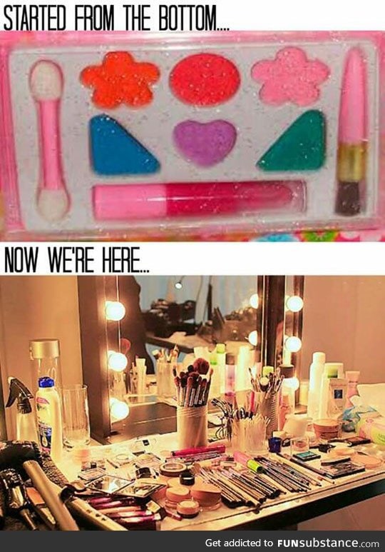 Girls and their makeup