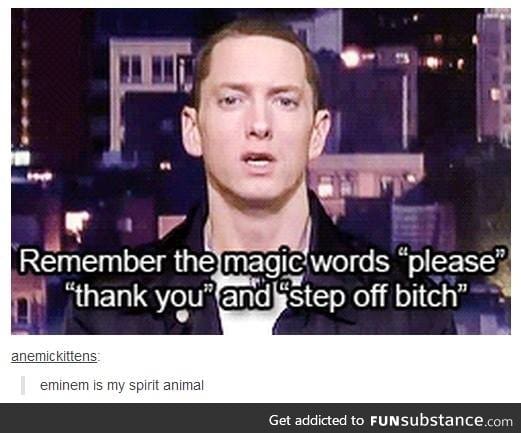 Eminem's advice for kids