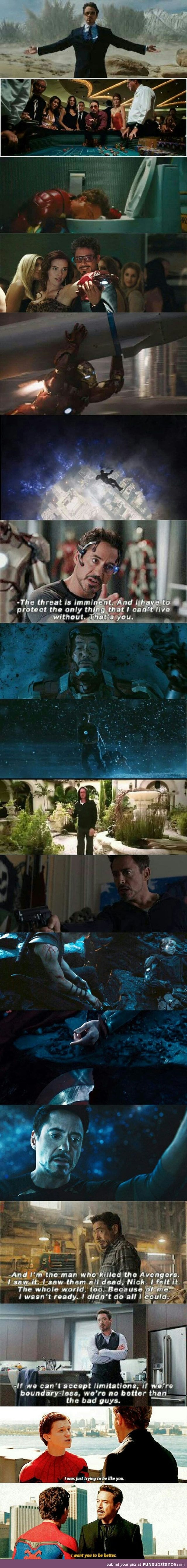 Tony Stark's character development