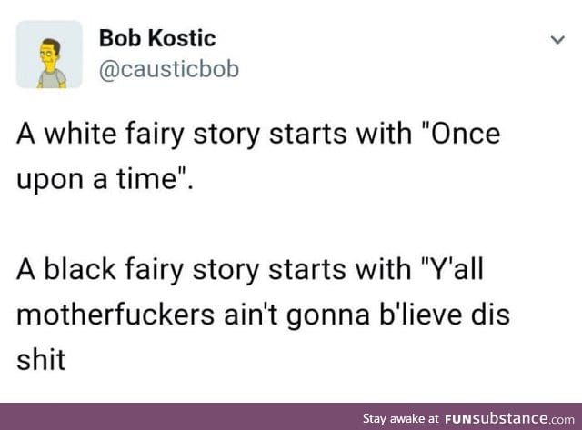 White and black guys telling stories