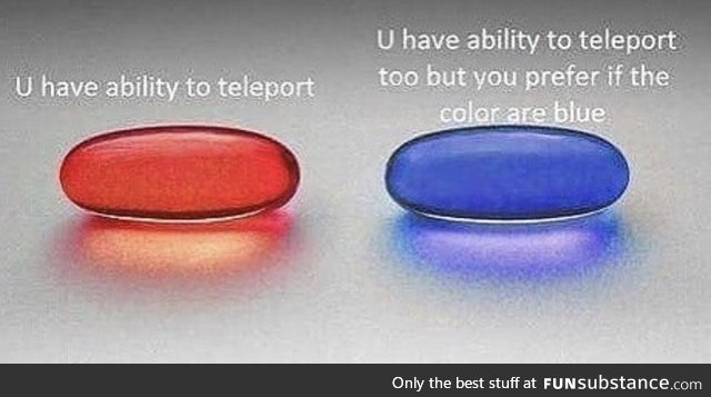 Teleport pill