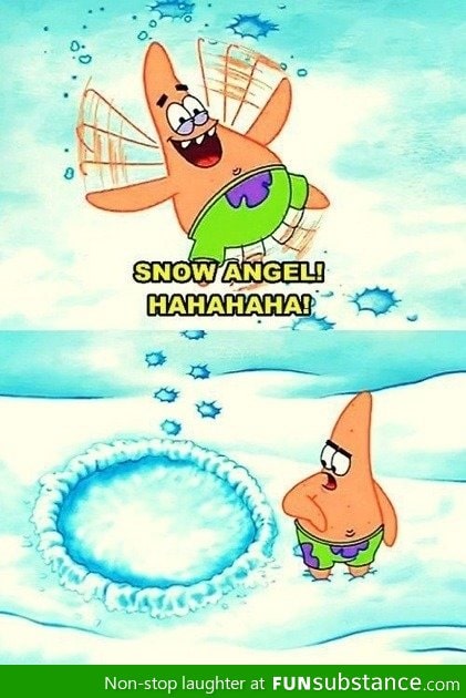 Patrick's snow angel
