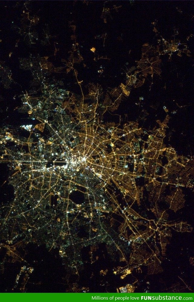East/West Berlin from space