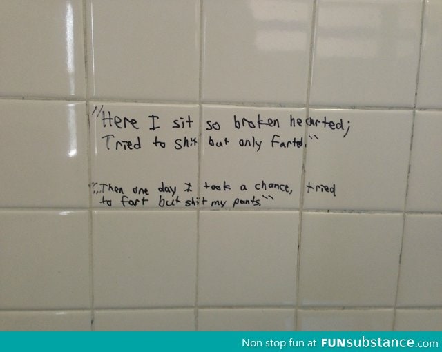 Bathroom poetry