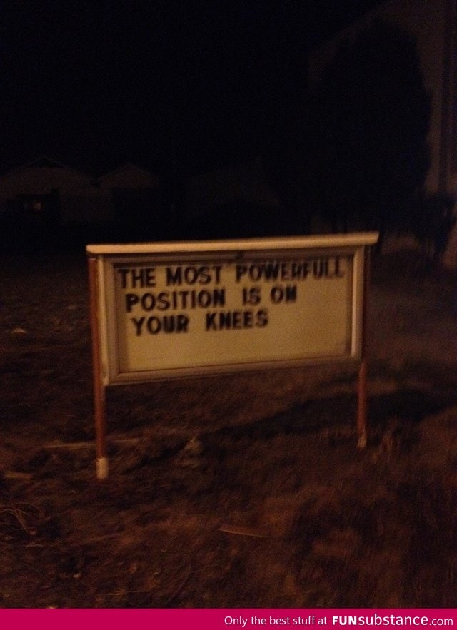 Saw this sign outside a church