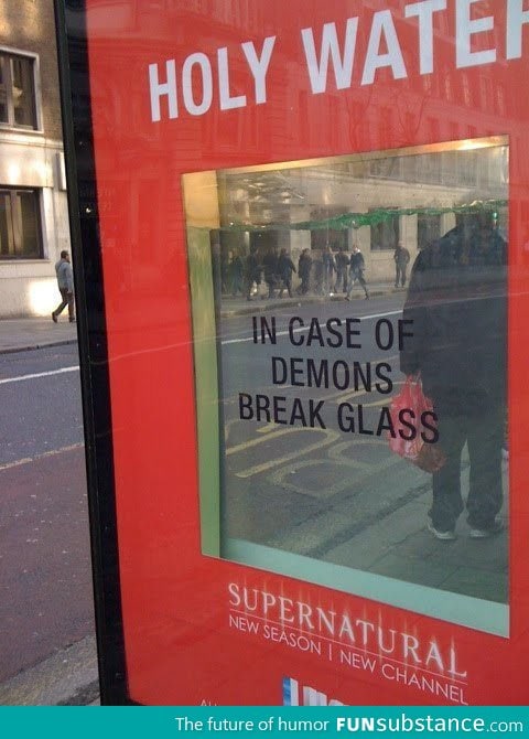 Supernatural, you are doing advertising right