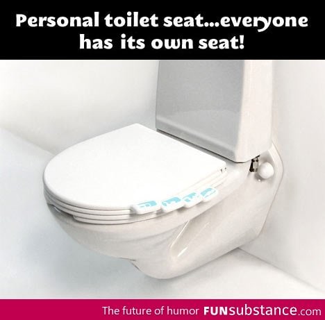 Personal toilet seat - Best invention ever!