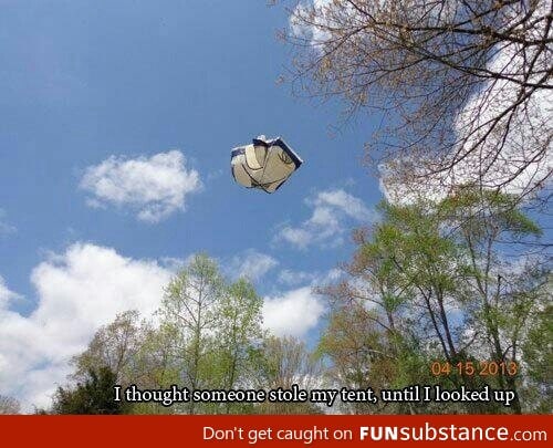 Flying tent