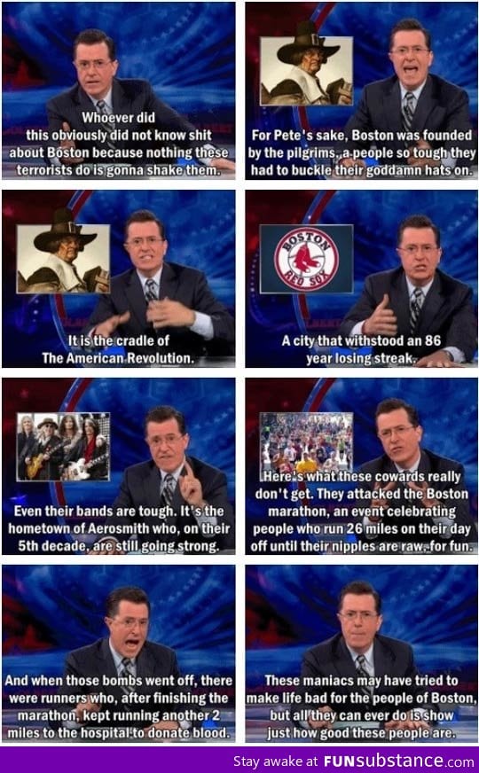 Colbert knows what's up