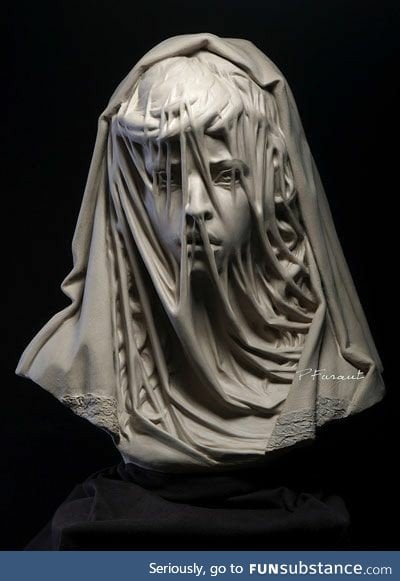 The skill of creating sheer veils out of solid marble