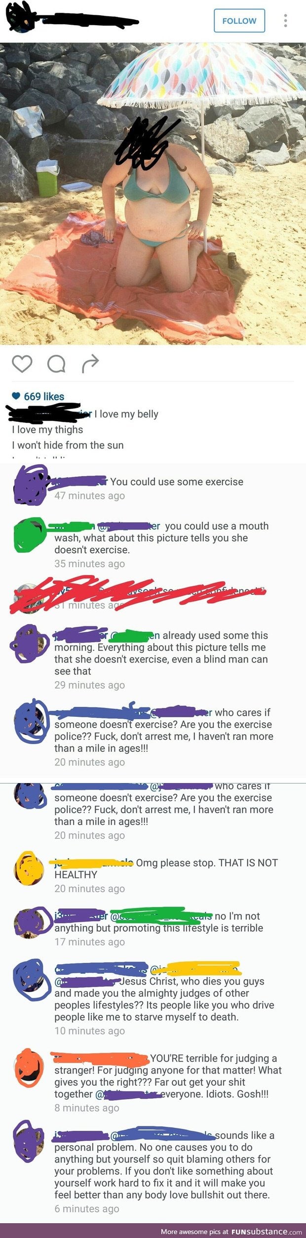 Saying 'you should exercise' is now a huge crime