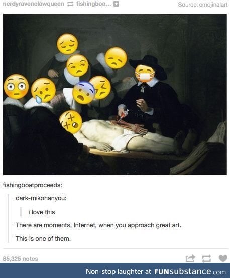 Emoji art history