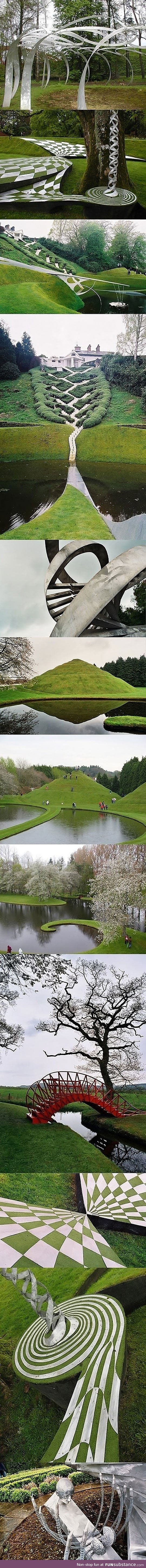This is the garden of cosmic speculation in scotland