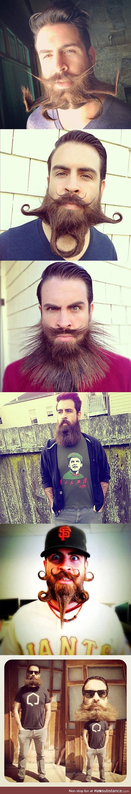Who knew you could do all this with a beard?