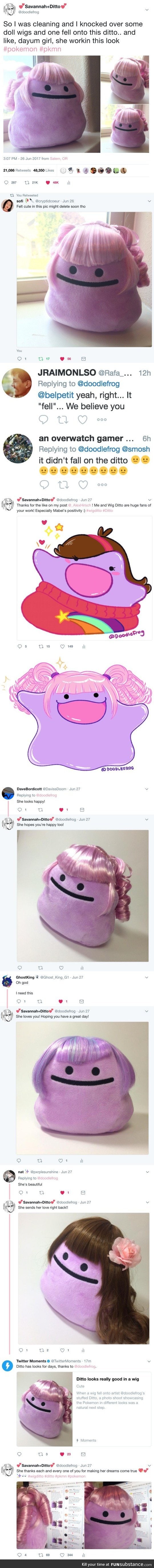 Ditto with beautiful hair