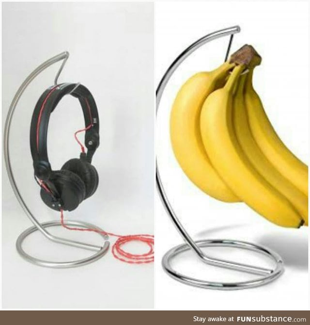 GUYS! Don't buy an expensive stand to show off your headphones! Use a banana holder