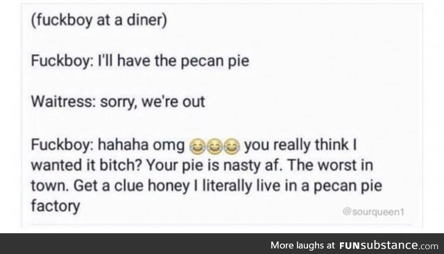 smh ive seen 50 other pies like it, u aint special