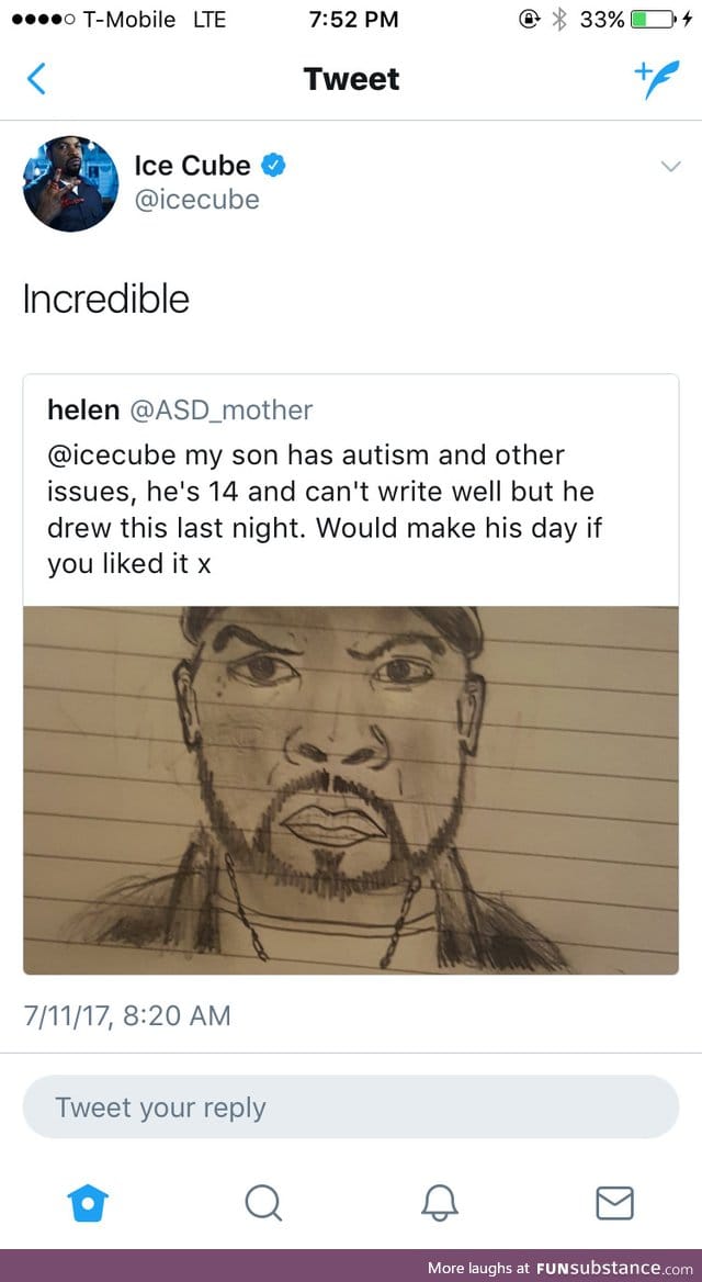 Autistic Teen Draws Ice Cub