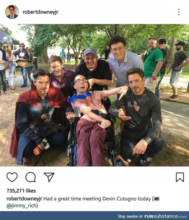 Real heroes don't wear capes except Dr. Strange