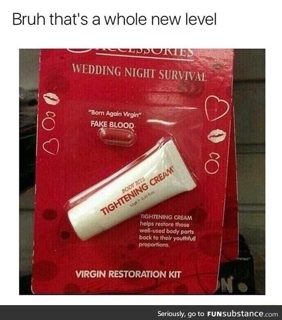 Fake your virginity kit