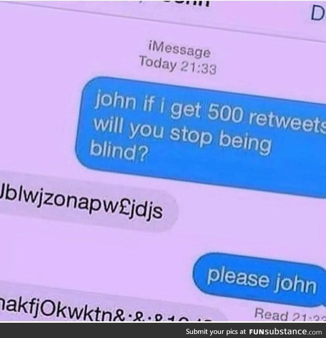 Let's do something for john