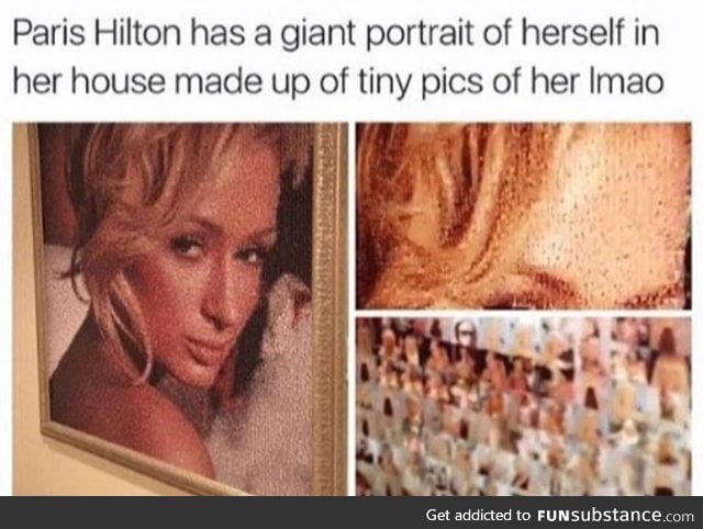 Paris Hilton really loves herself