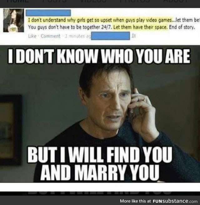 I will Find You And Marry You