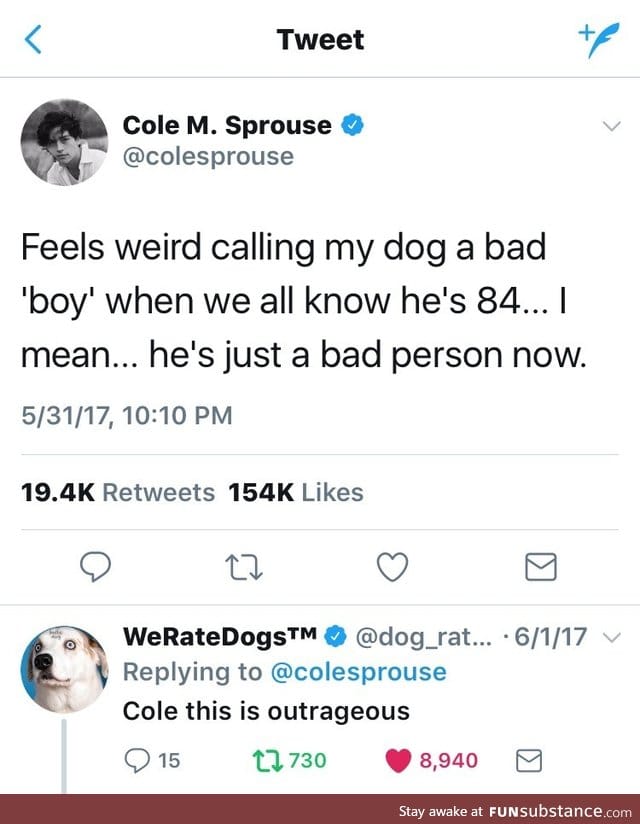 They're good dogs, cale