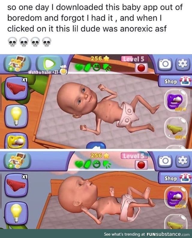 Baby app is too realistic