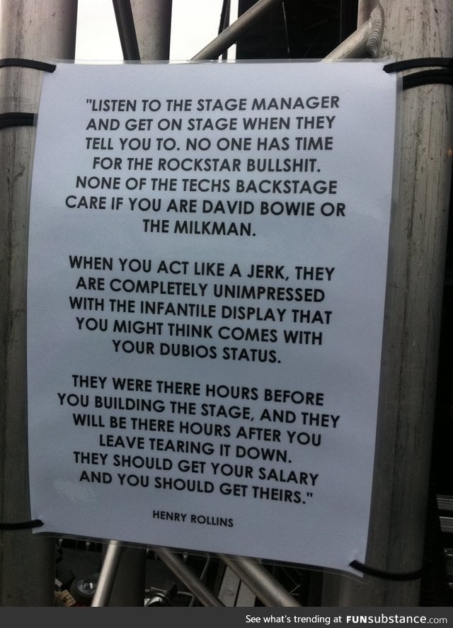 Listen to the Stage Manager