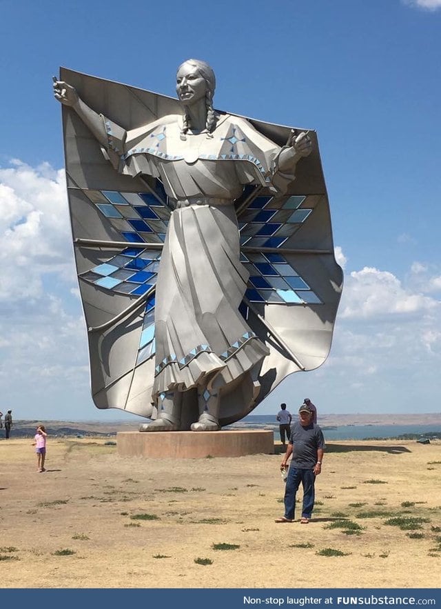 New 50ft statue "Dignity" that just went up in South Dakota