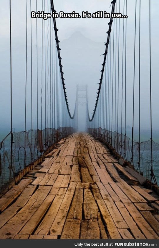 Beautiful and dangerous bridge