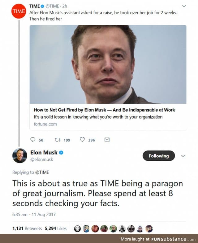 Elon getting savage