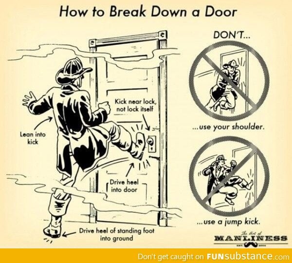 How to break down a door