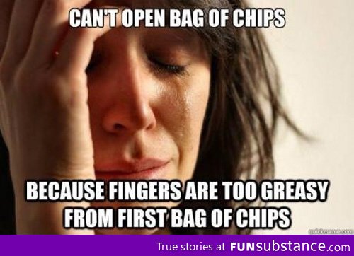 Can't open bag of chips