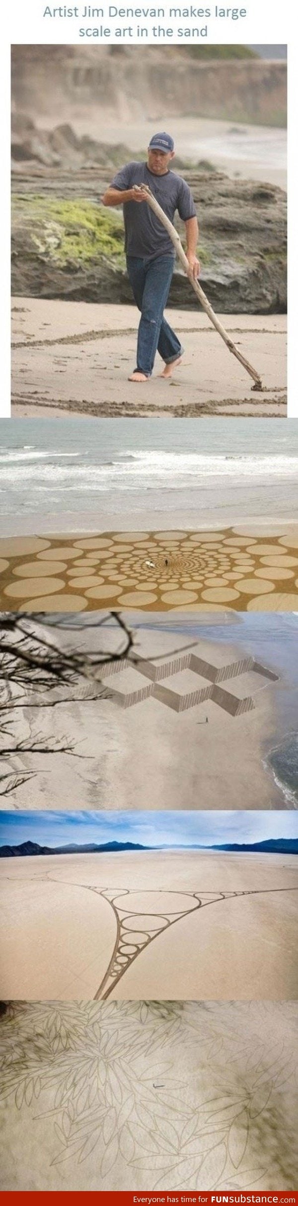 Large scale sand art