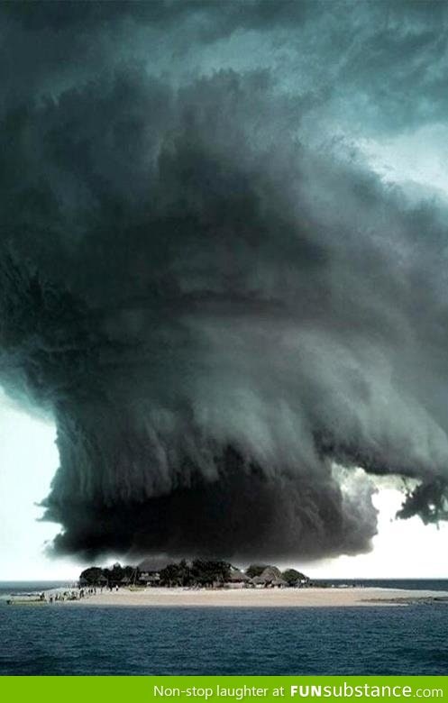Ominous Storm at The Bermuda Triangle
