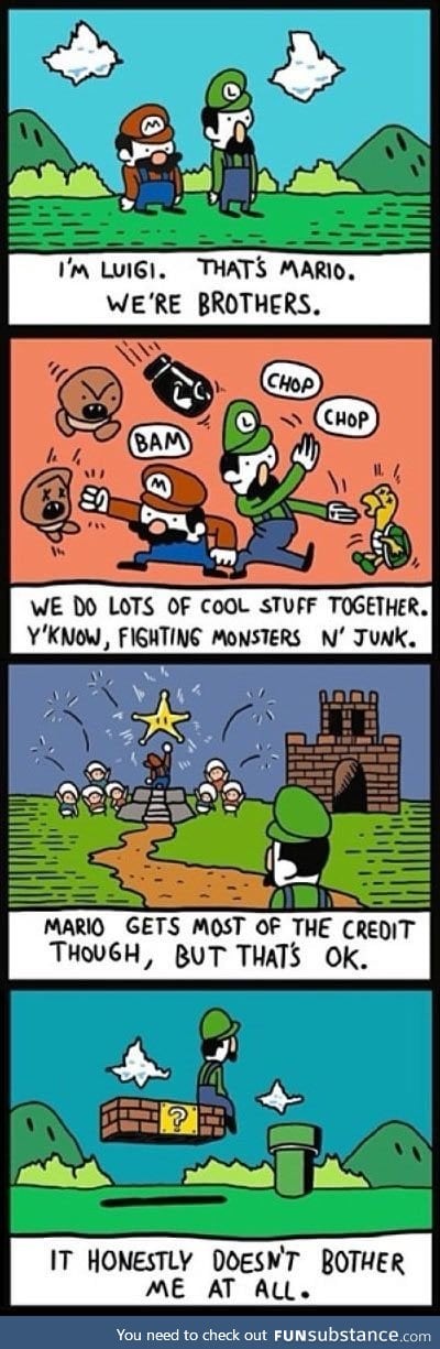 Poor green Mario