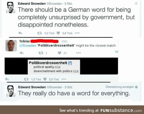 Edward Snowden about german