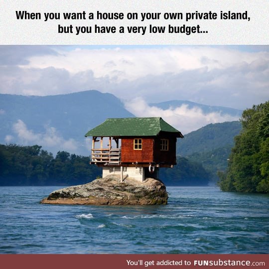 A house in your own private island