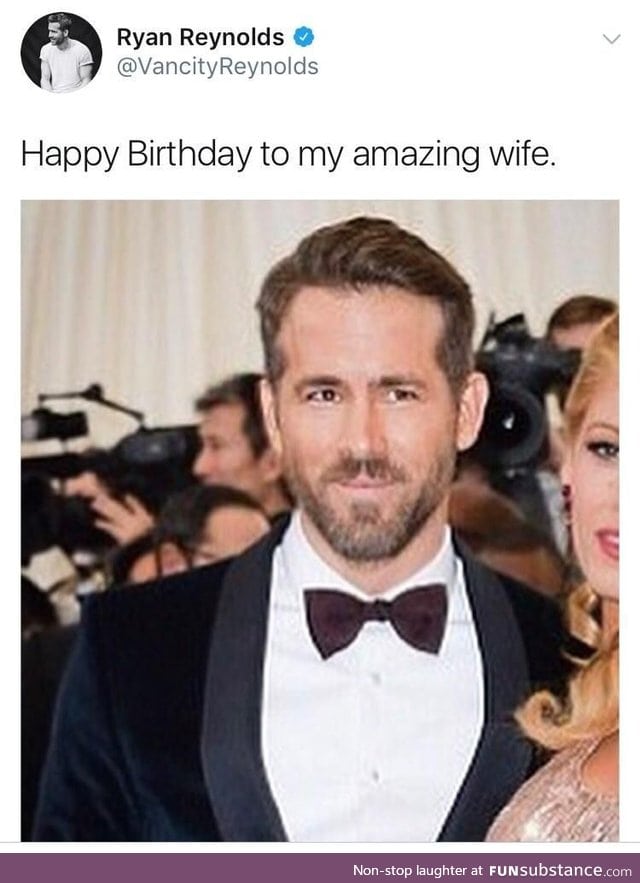 Thoughtful tweet from Ryan Reynolds